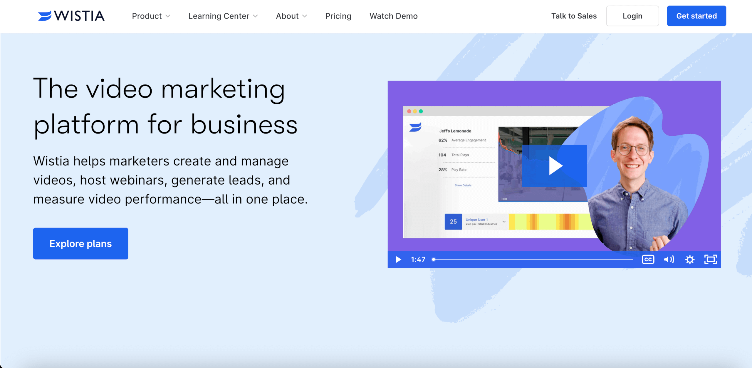 Corporate Video Plattform Anbieter wistia