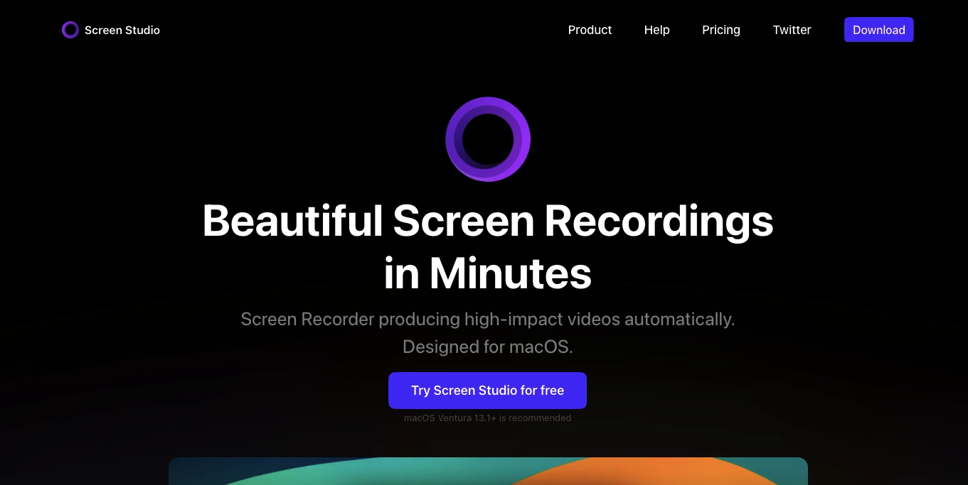 Video Anbieter Screen Studio