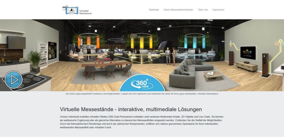 virtueller messestand erstellen software beispiele virtueller messestand