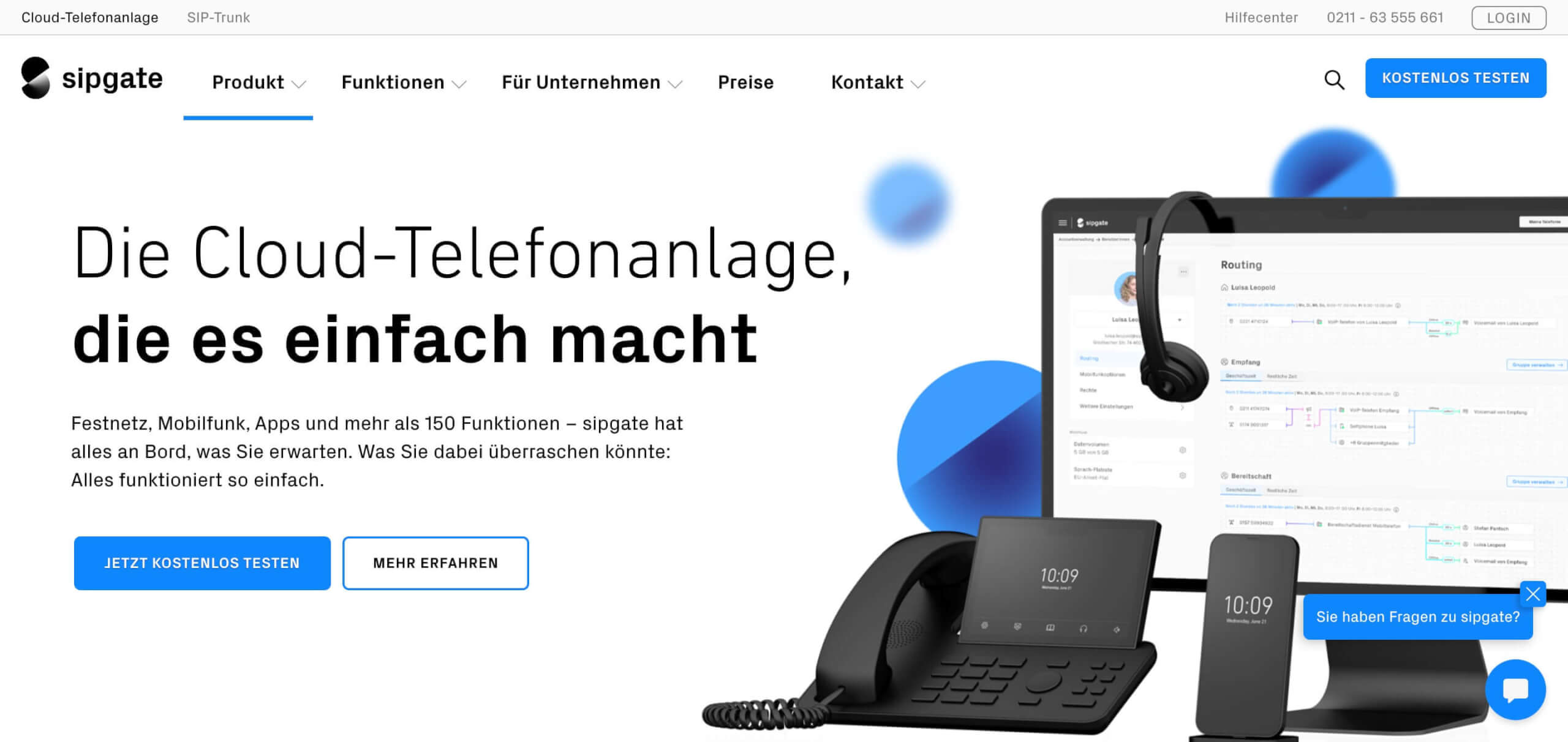 Cloud Telefonanlage sipgate digital affin 1