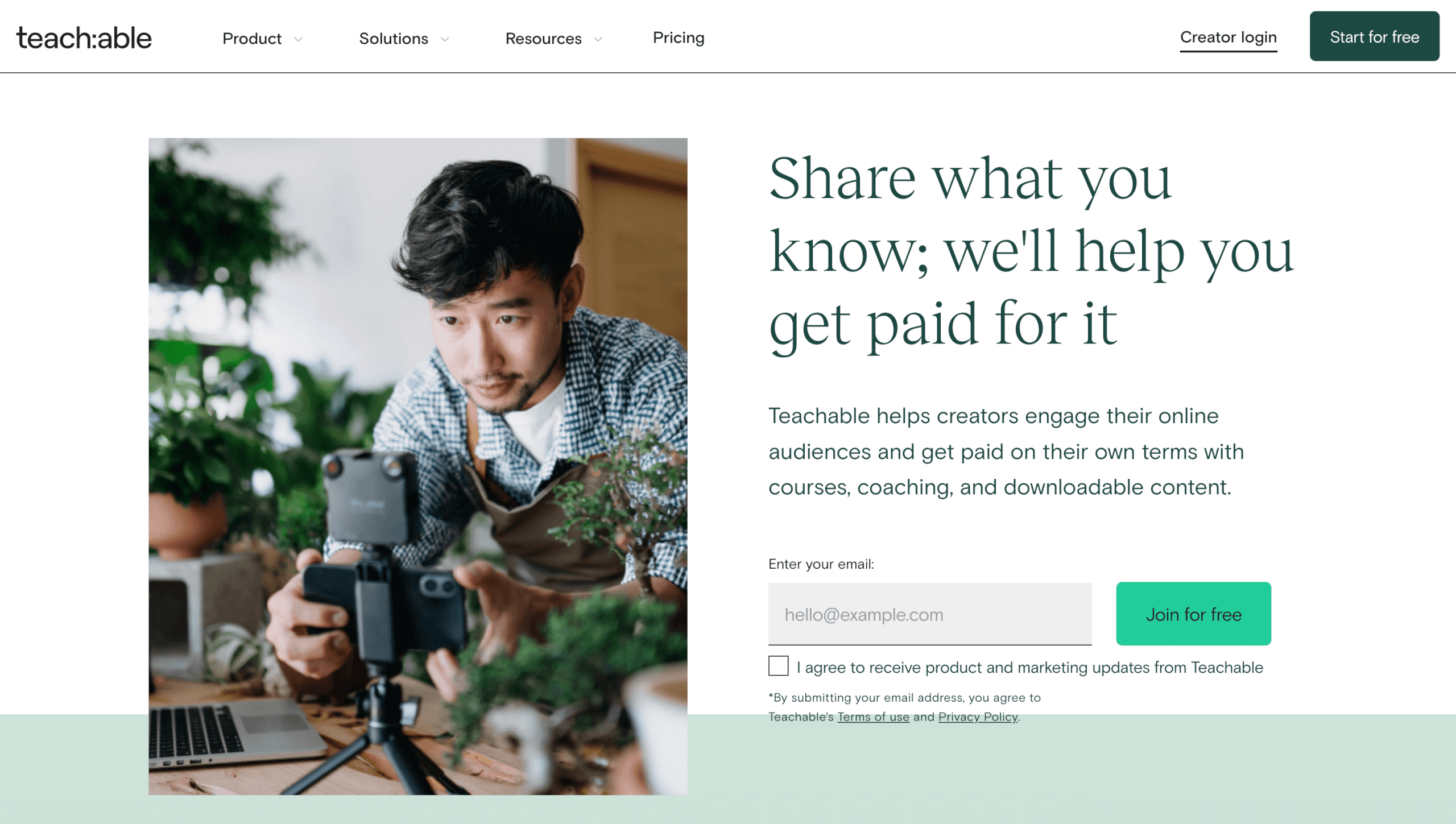 Online Kurs Plattform Teachable