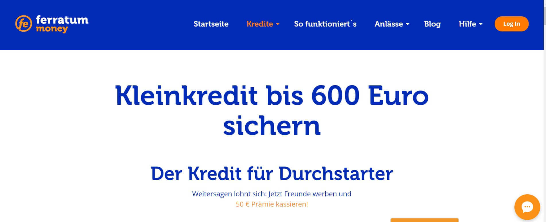 Kleinkredit online Ferratum