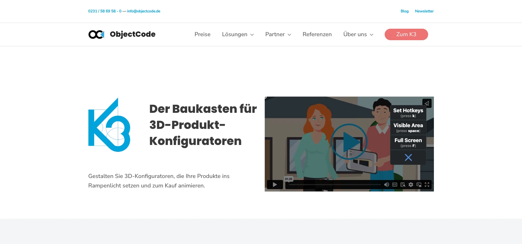 ObjectCode Website Produktkonfigurator Artikel Digital Affin