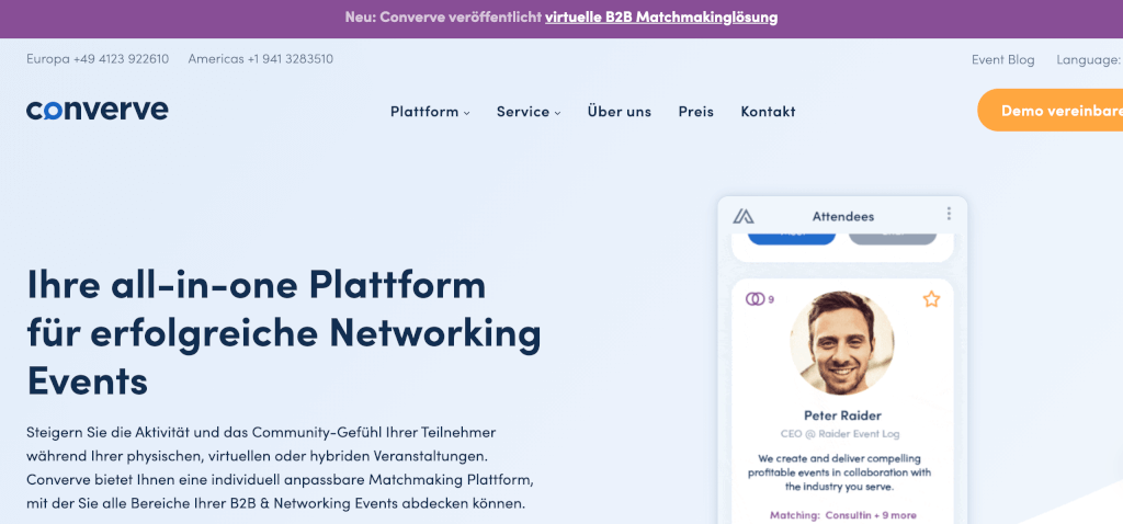 Virtuelles Event Converve