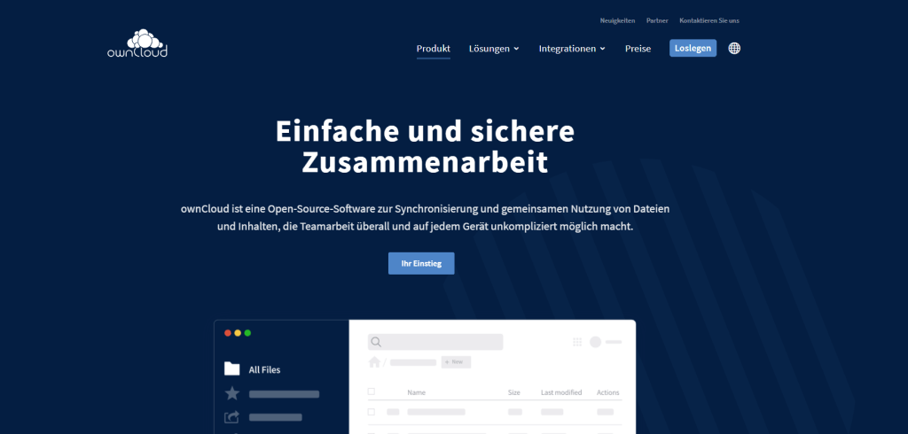 Digitale Ablage owncloud