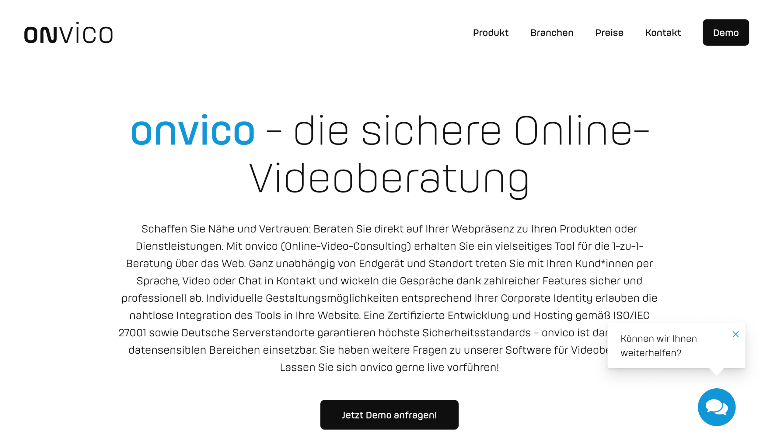 Videoberatung Software onvico