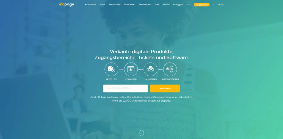 digitale produkte verkaufen plattform elopage