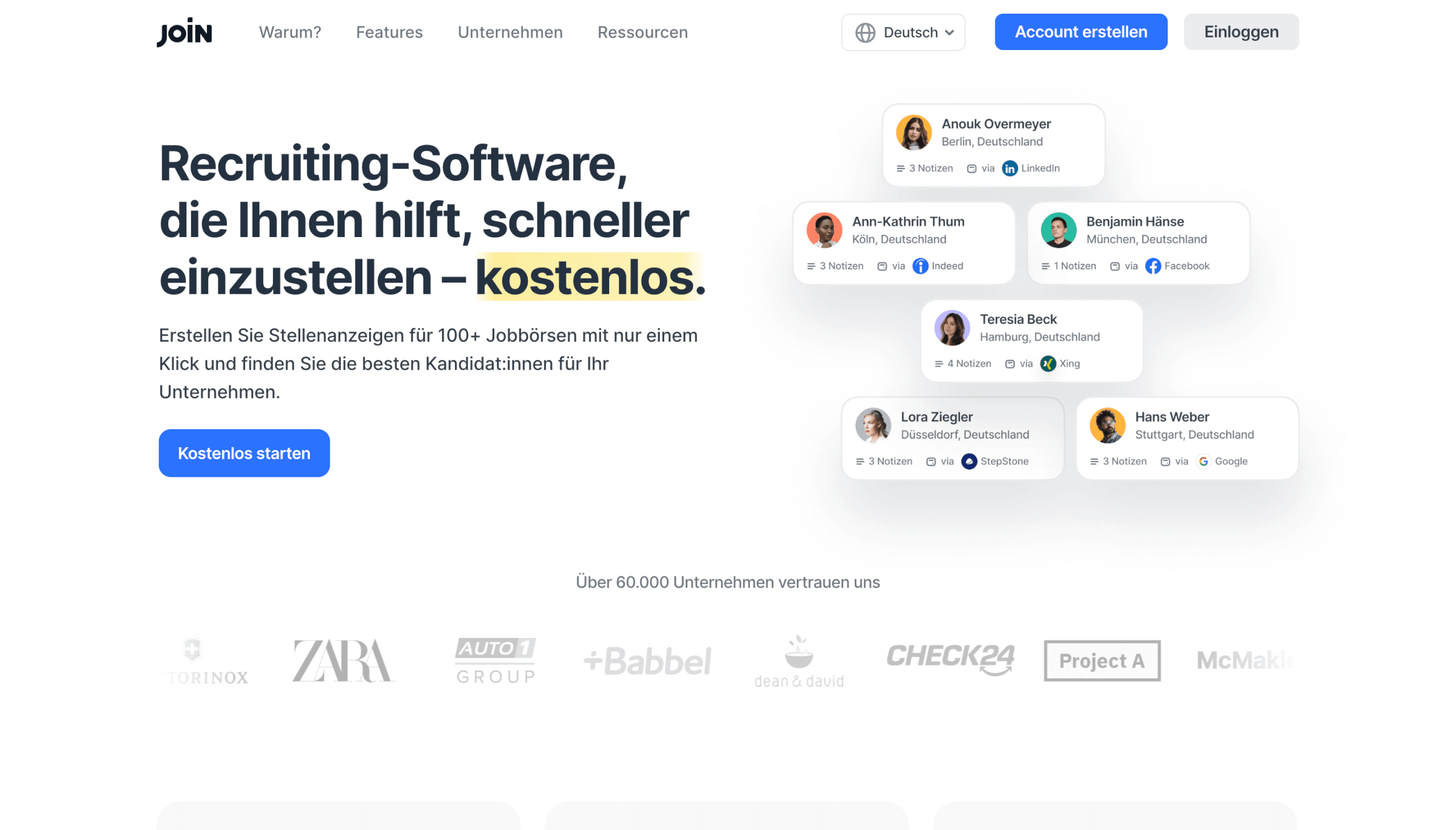 Karriereportal Software JOIN