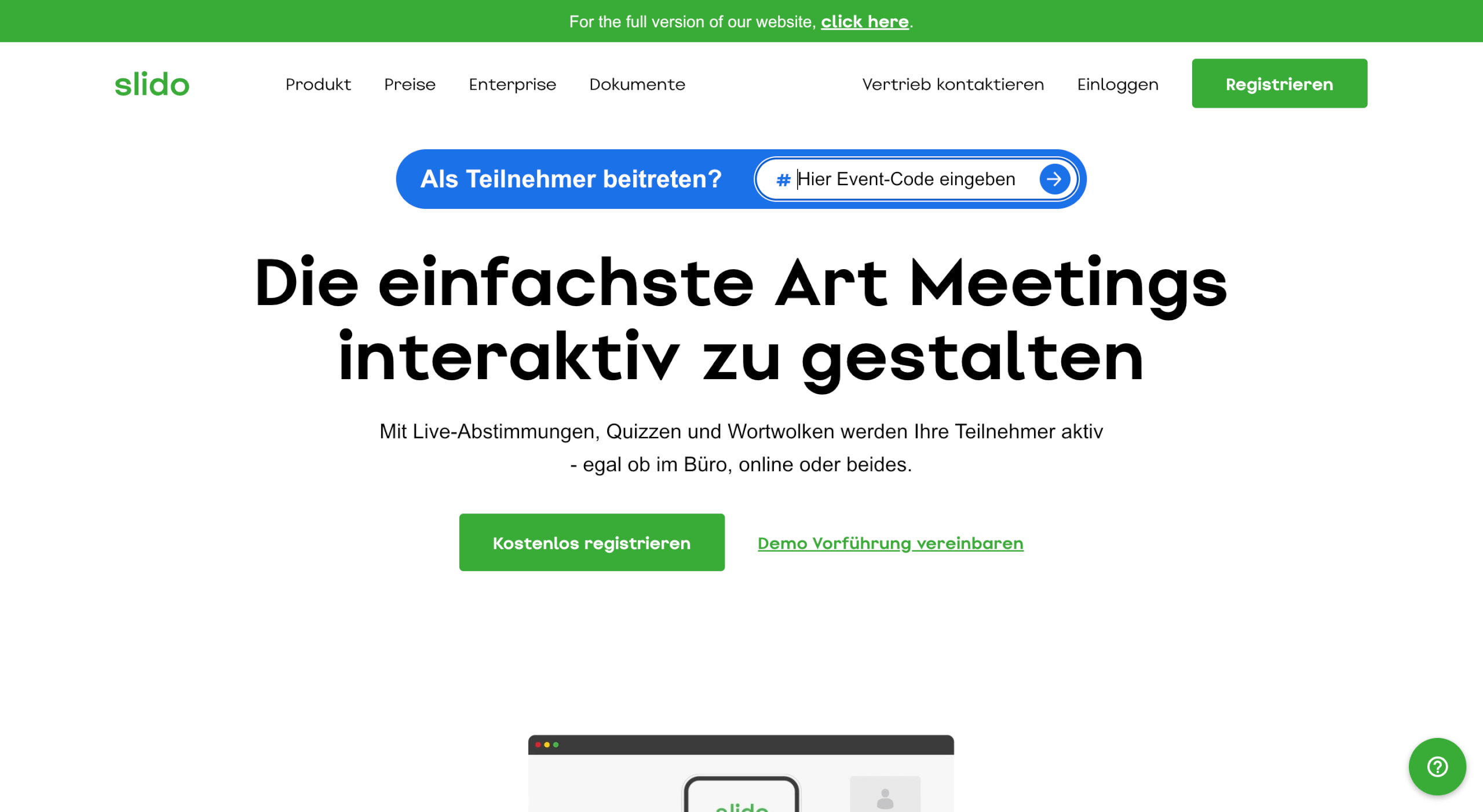 Online Meetings moderieren Slido 1