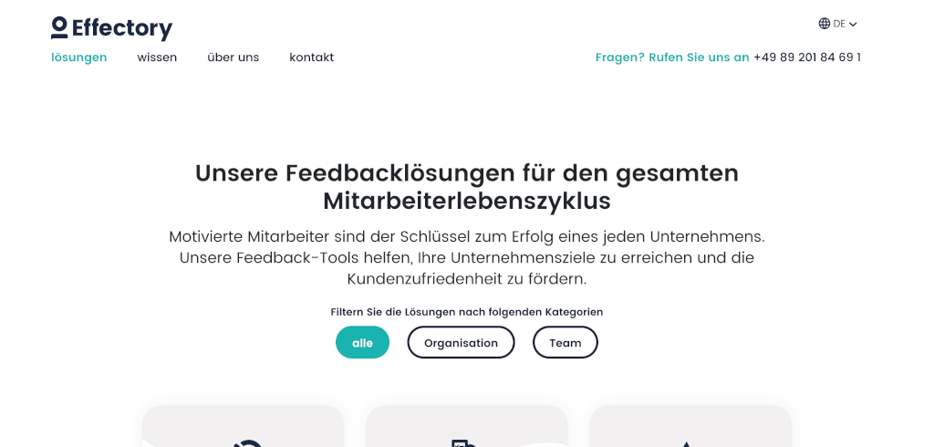 Mitarbeiter Zufriedenheit Tool Effectory