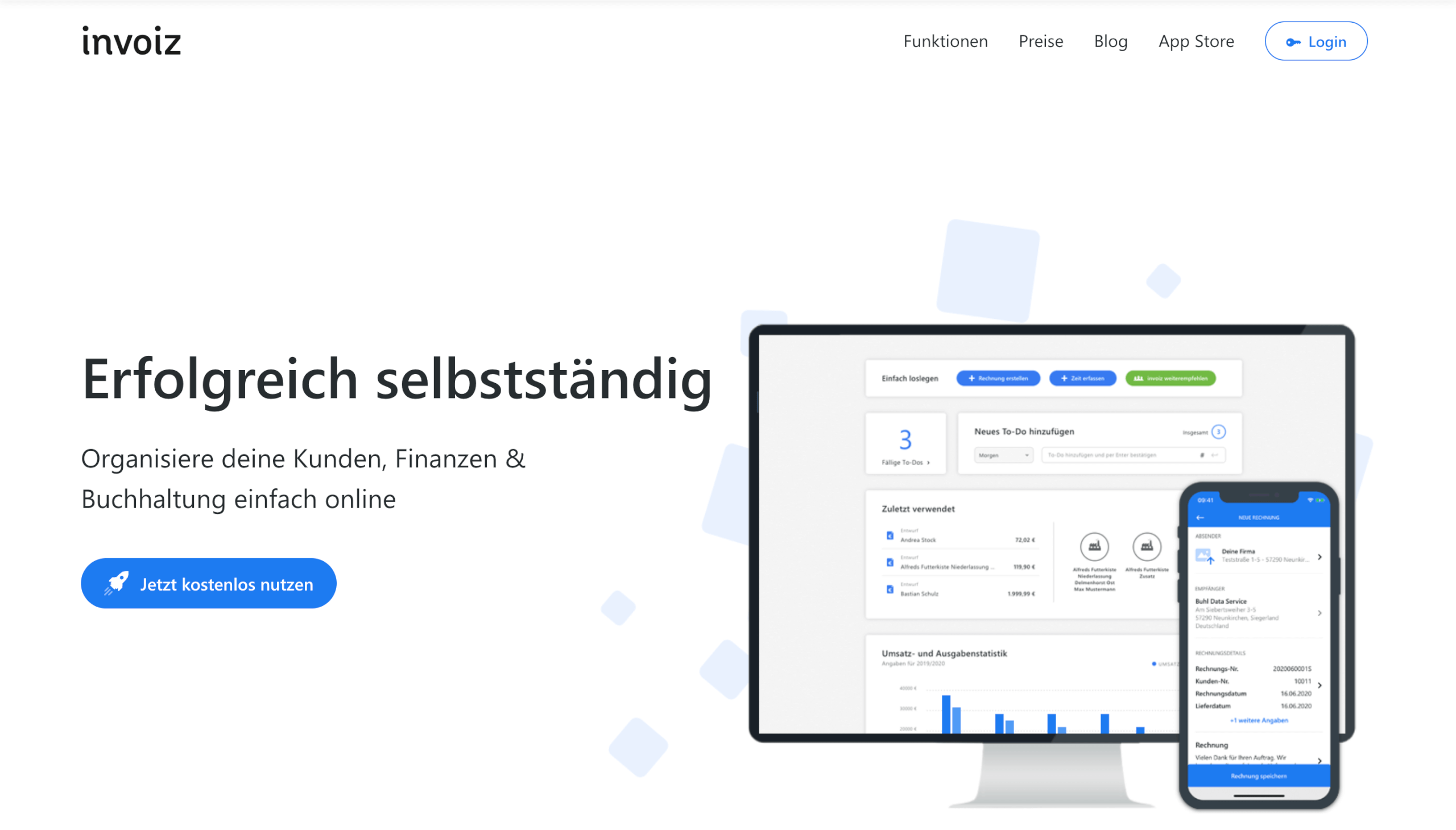 Online Buchhaltung invoiz