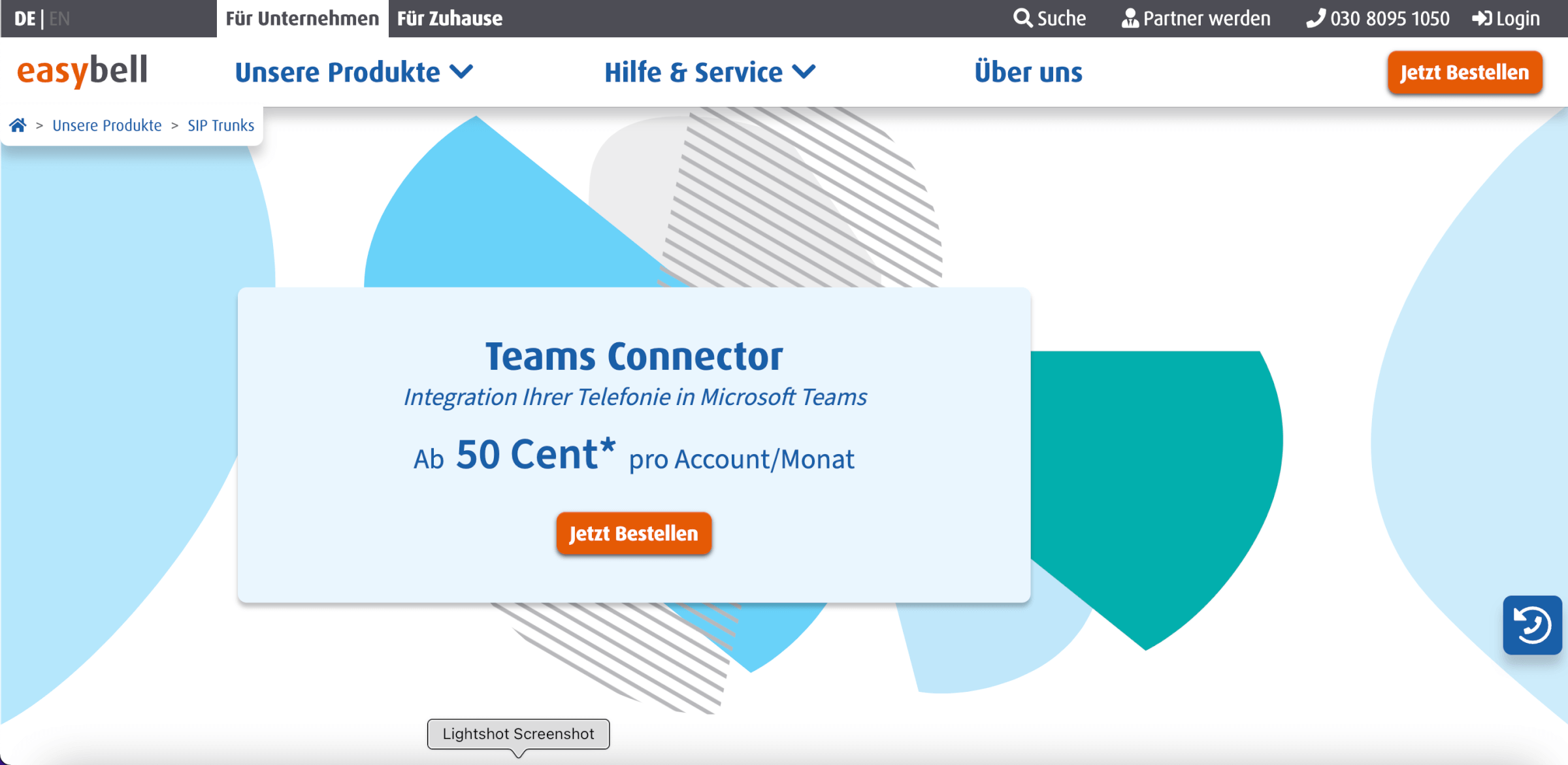 Teams Telefonie Anbieter easybell Teams Connector