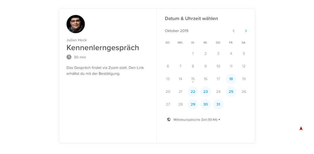 Termin auswaehlen fuer gratis Erstgespraech   Termin vereinbaren 1 