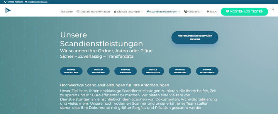 scandienstleister Transferdata