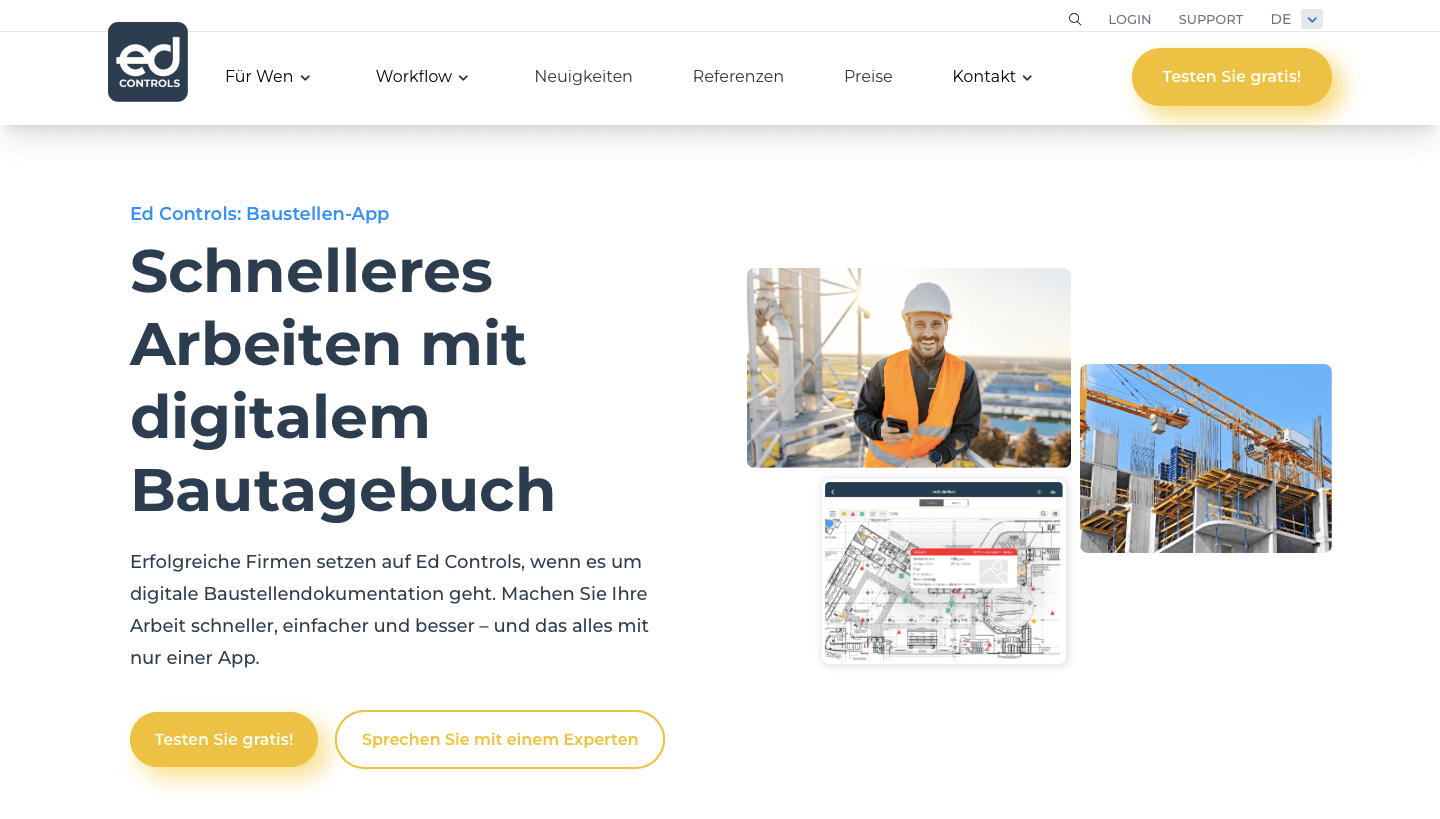 Baudokumentation Software Anbieter edcontrols