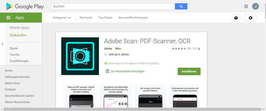 Scan Apps Adobe Scan PDF Scanner