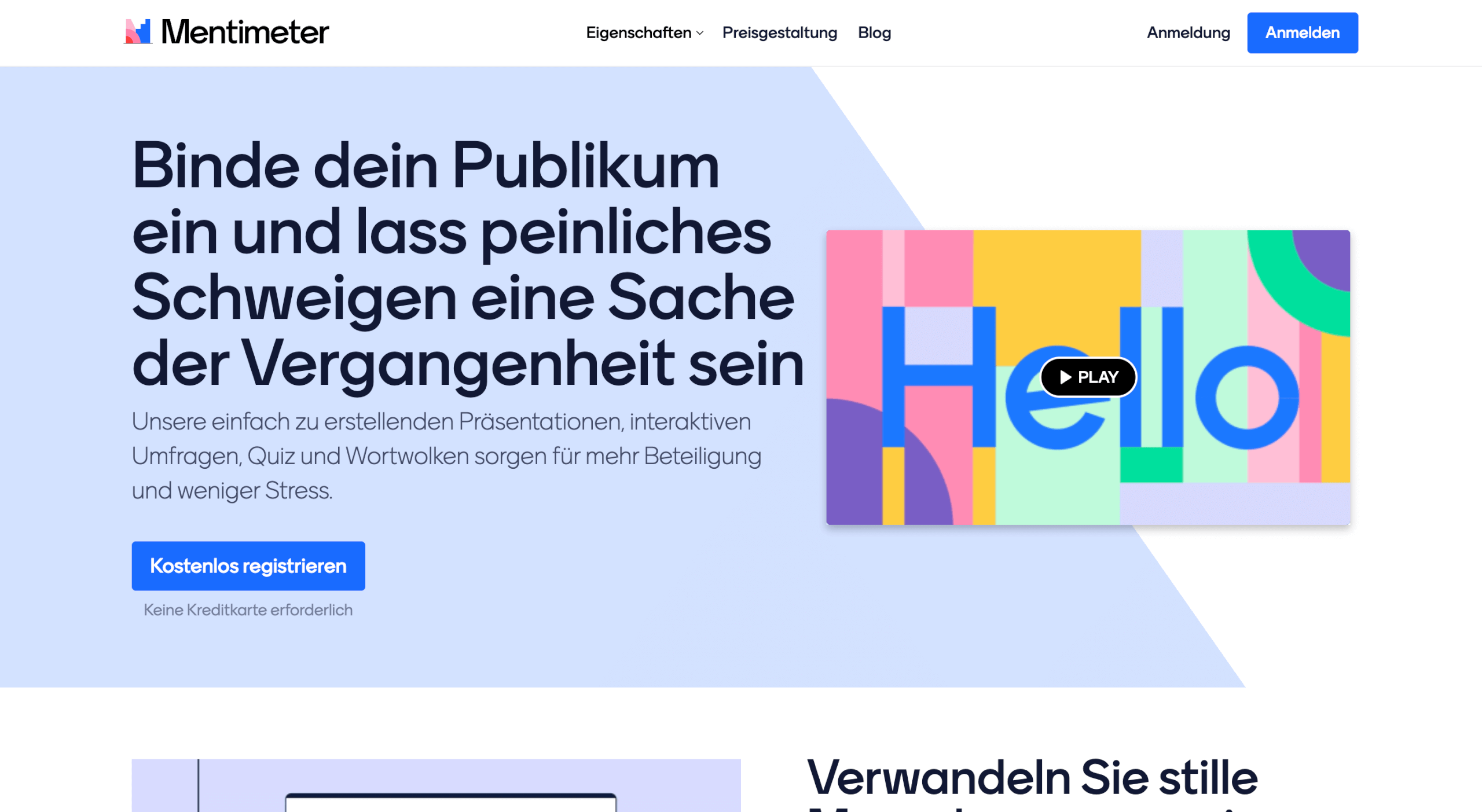 Online Meetings moderieren Mentimeter