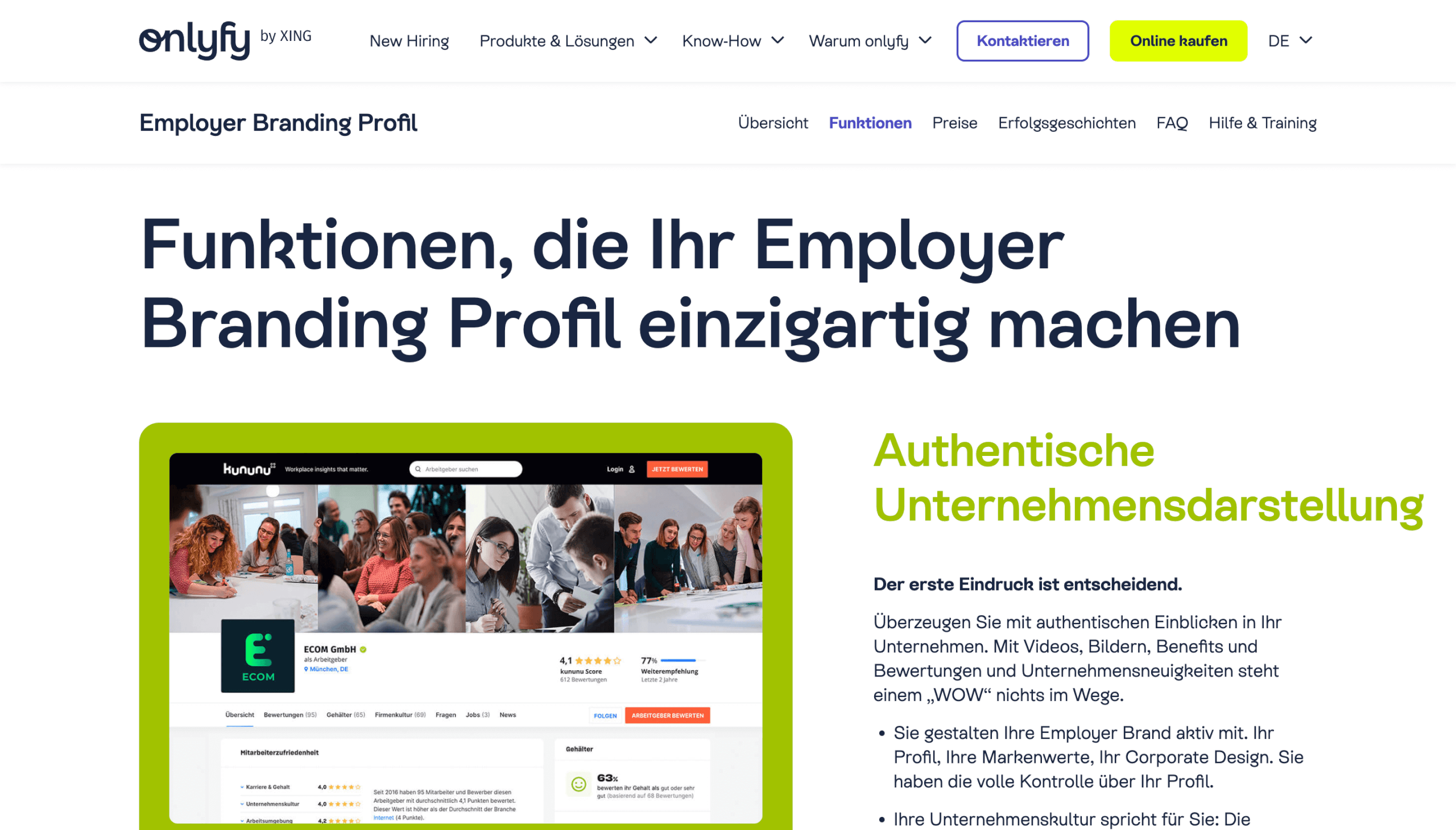 Karriereportal Software onlyfy