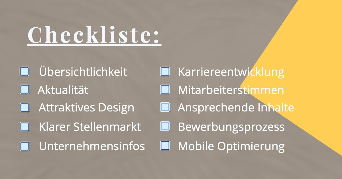checkliste karriereseite digital affin