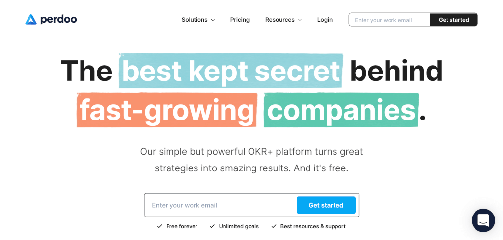 OKR Software Perdoo