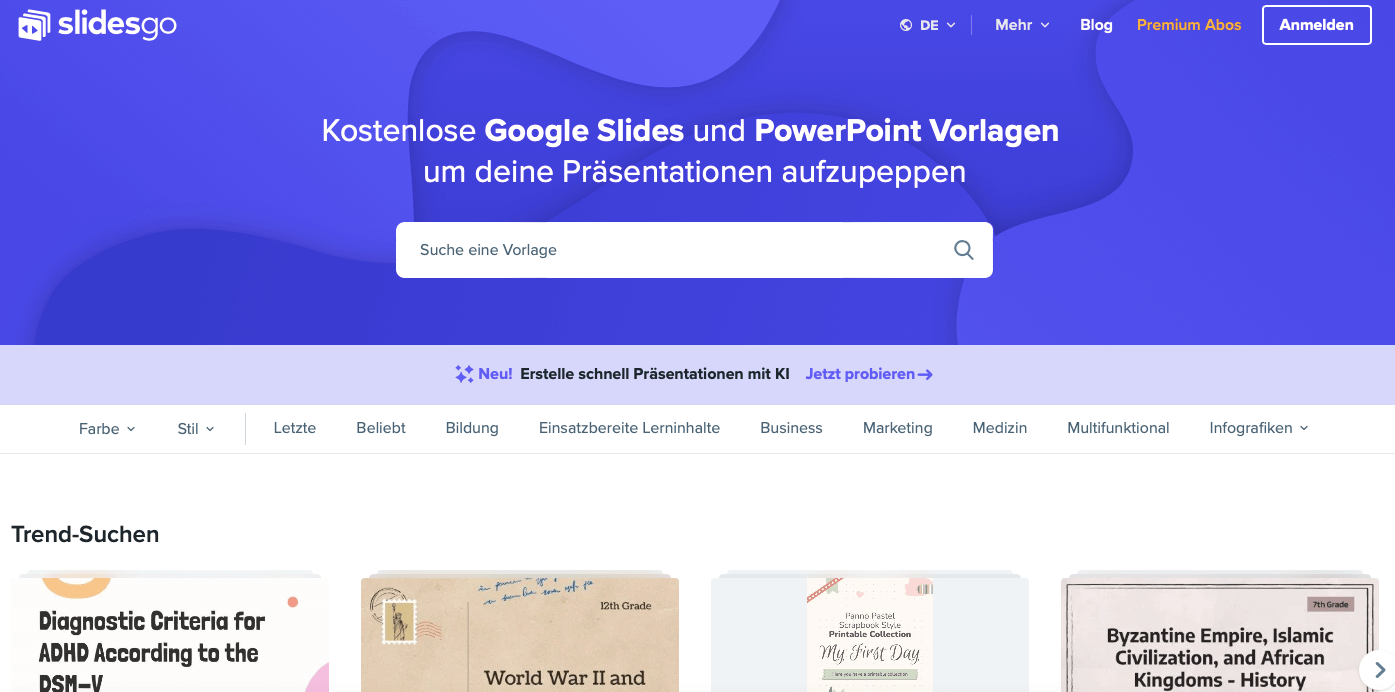 Digitale Produkte Ideen Screenshot Slidesgo
