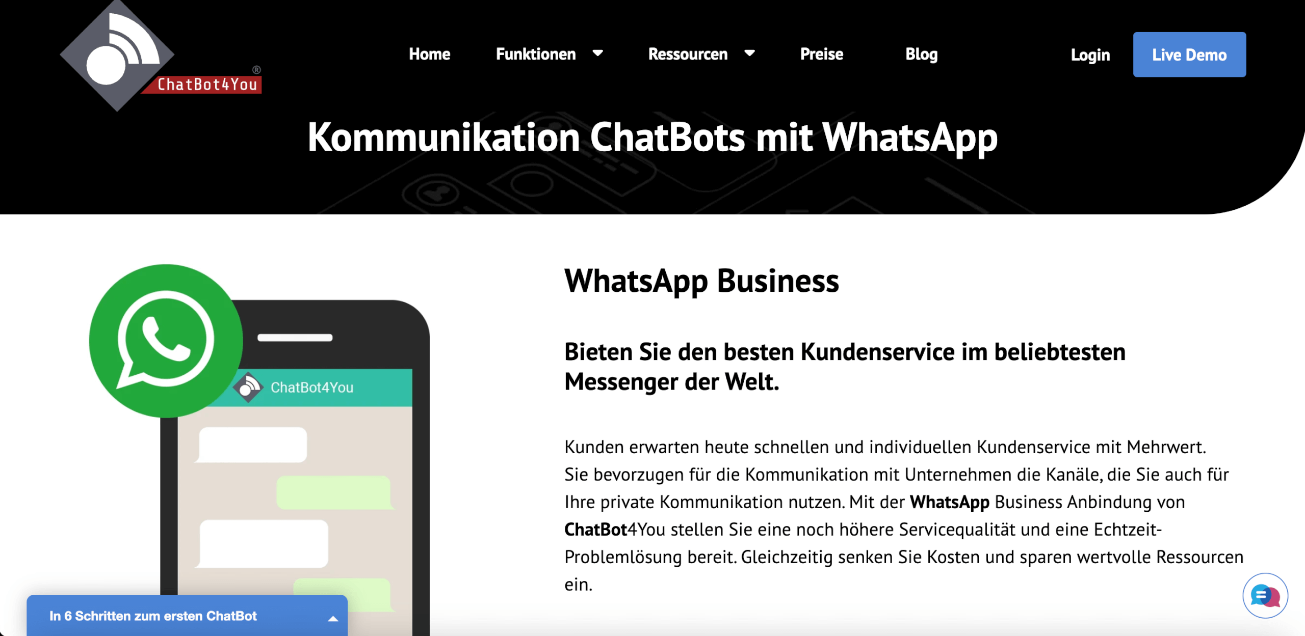 Whatsapp Newsletter Anbieter Chatbot4You