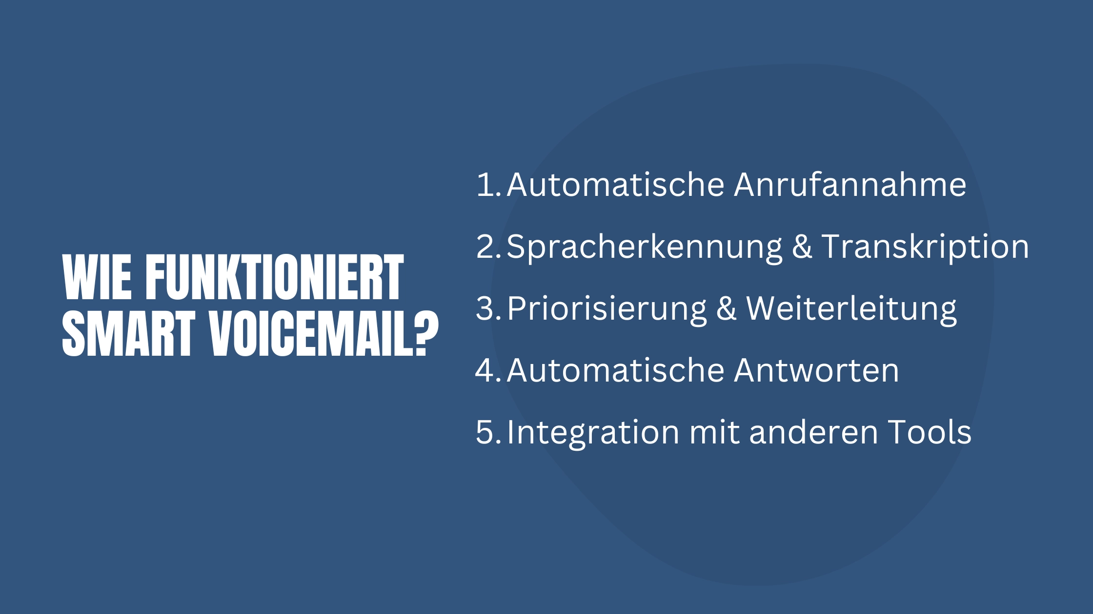 Smart Voicemail wie funktioniert das