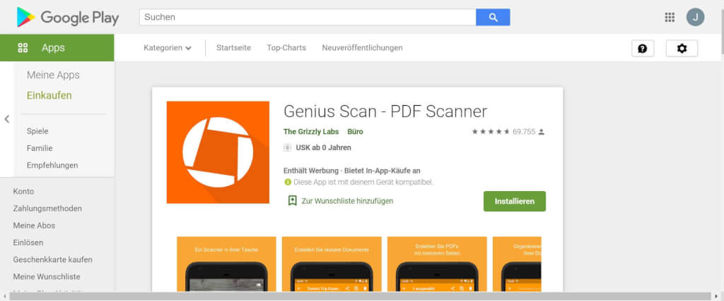 Scan Apps Genius Scan Google play