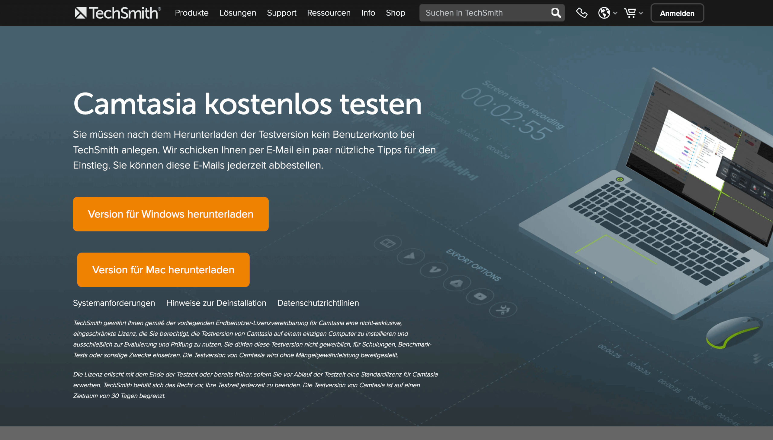 Video Content skalieren Camtasia 1