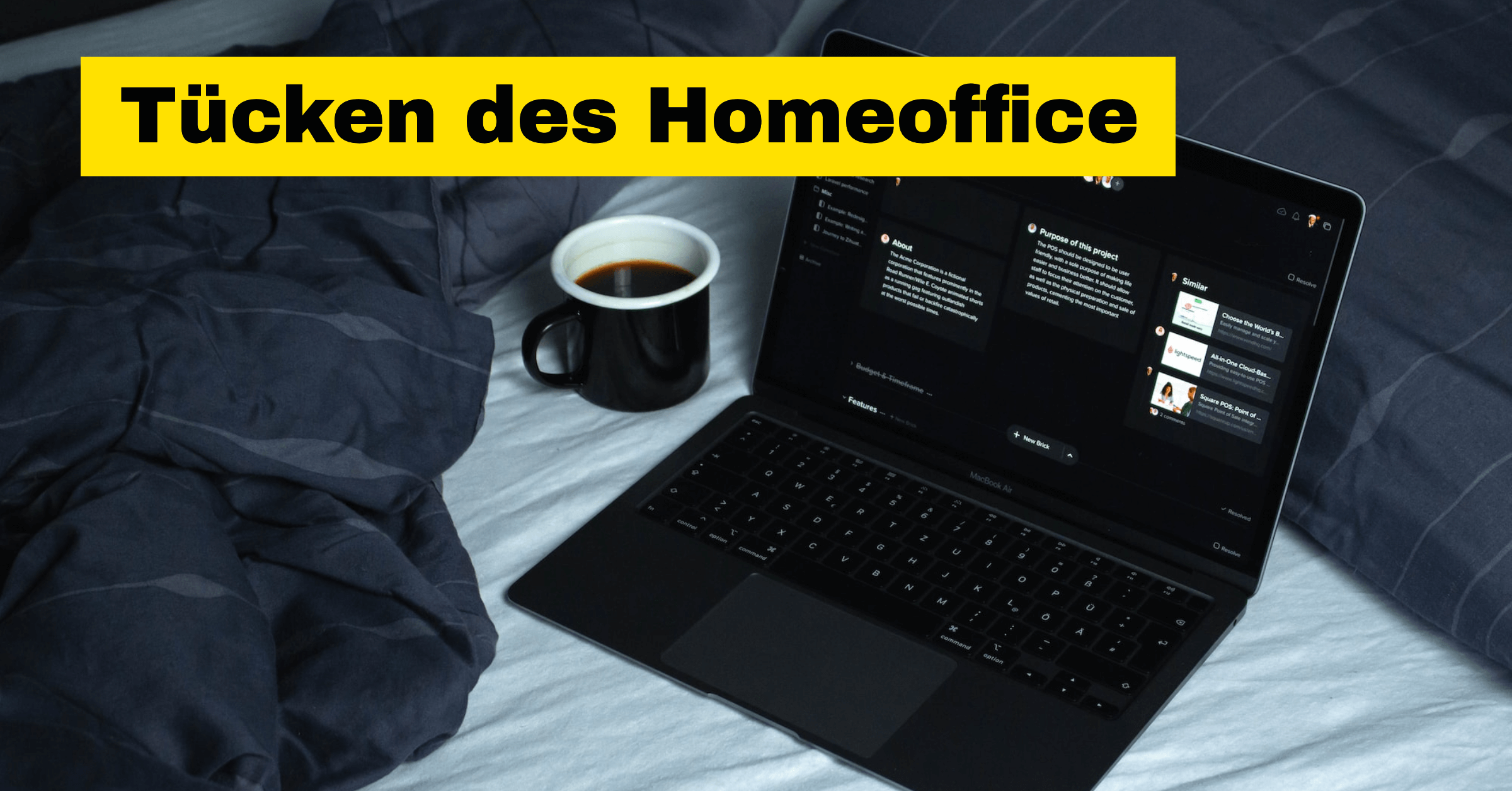 Virtuelles Coworking Tuecken des Homeoffice
