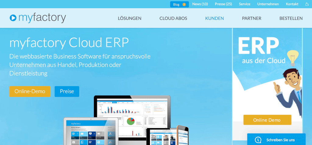 ERP Software myfactory
