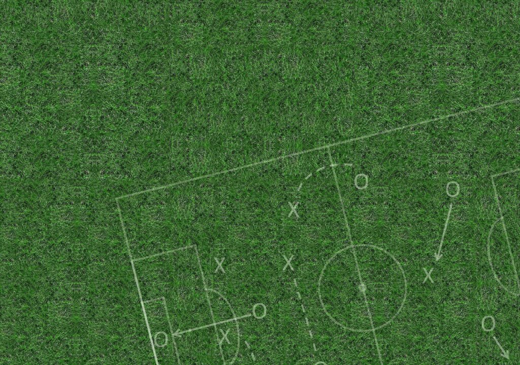 Virtuelle Taktiktafel fussball taktik rasen