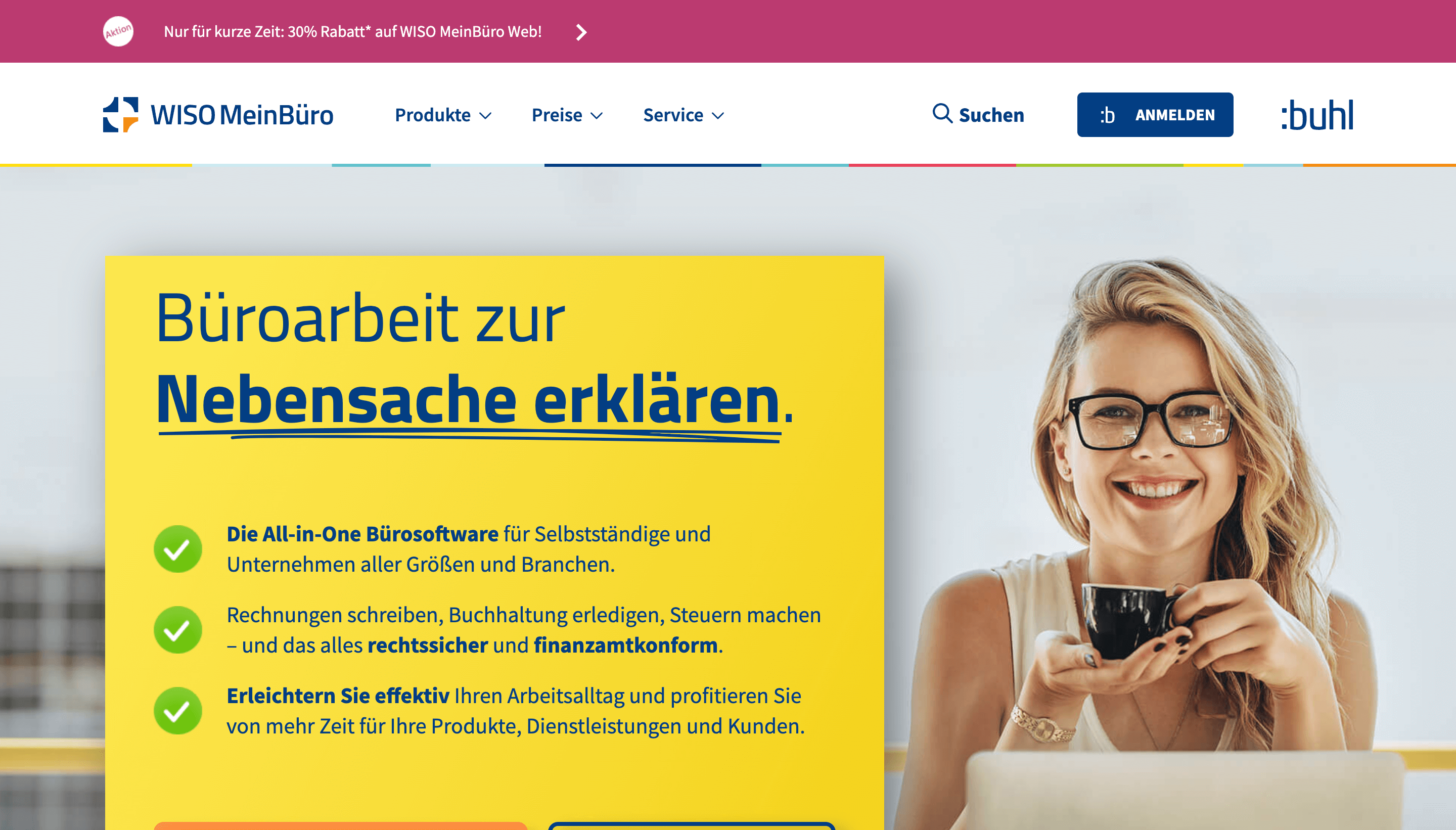 Online Buchhaltung WISO MeinBuero