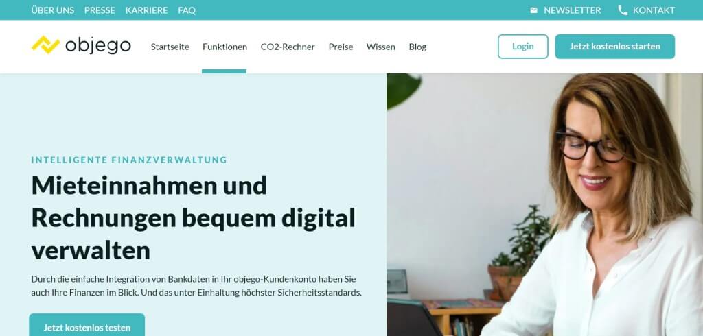 Automatische Mieteingangskontrolle objego