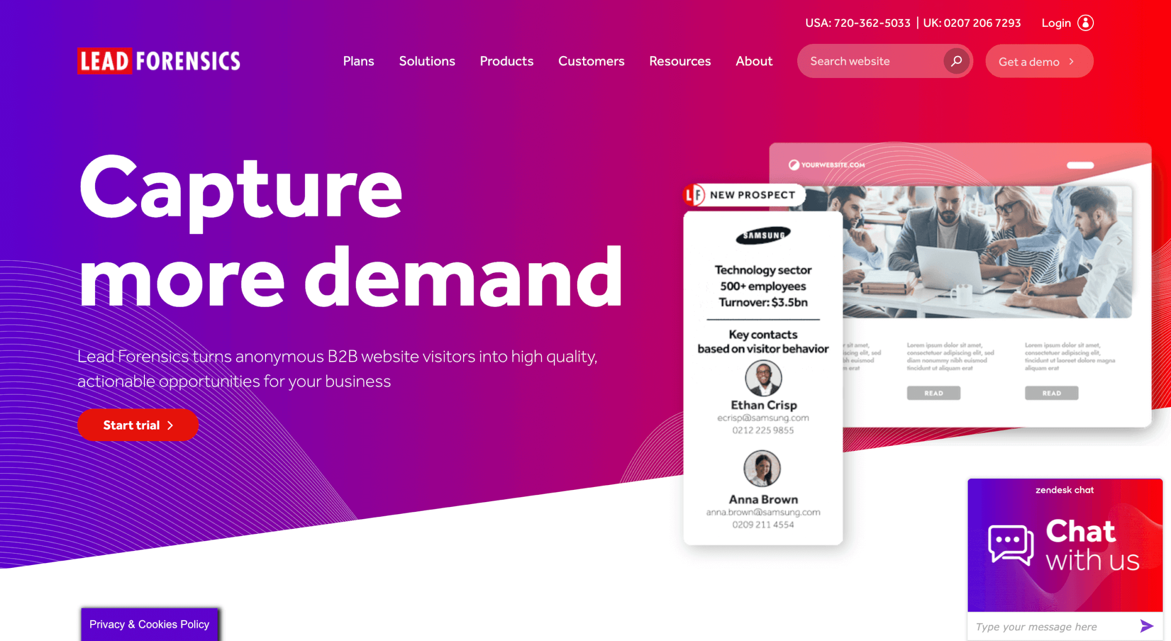 Website Besucher identifizieren Lead Forensics