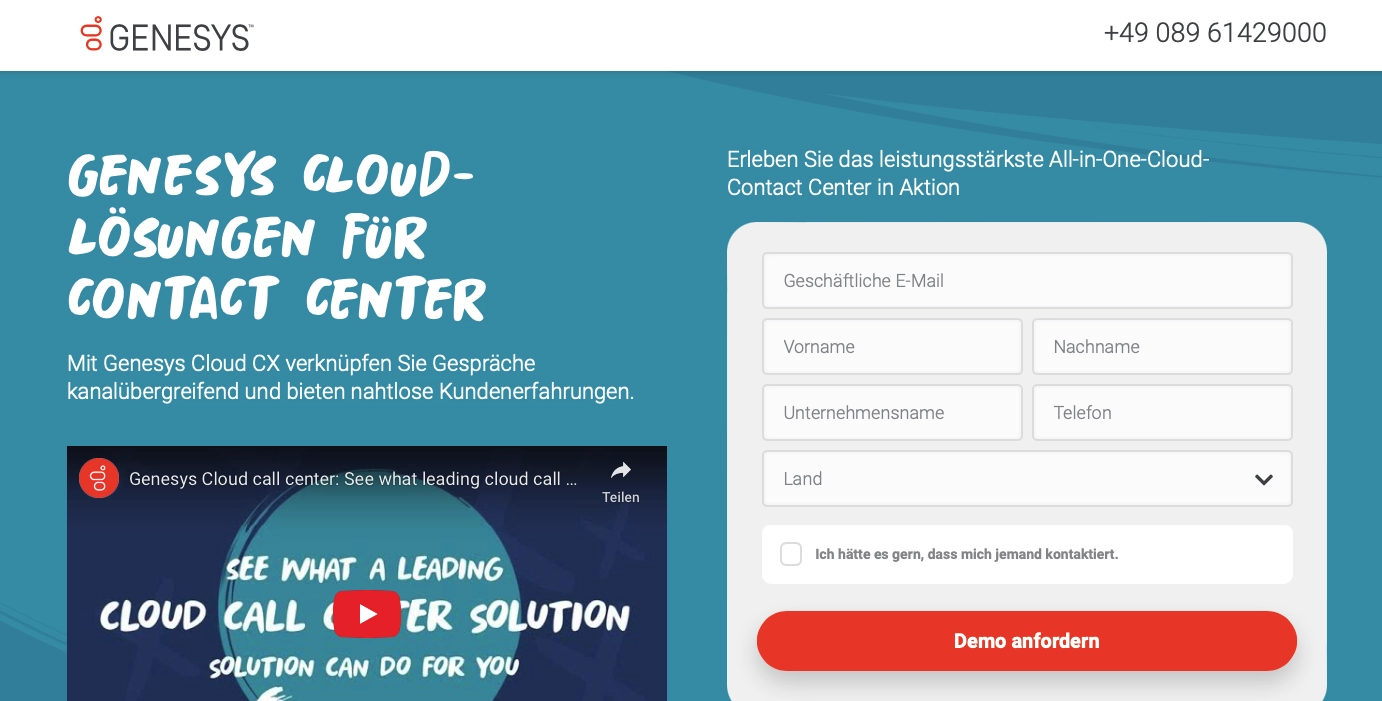 Predictive Dialer Anbieter Genesys