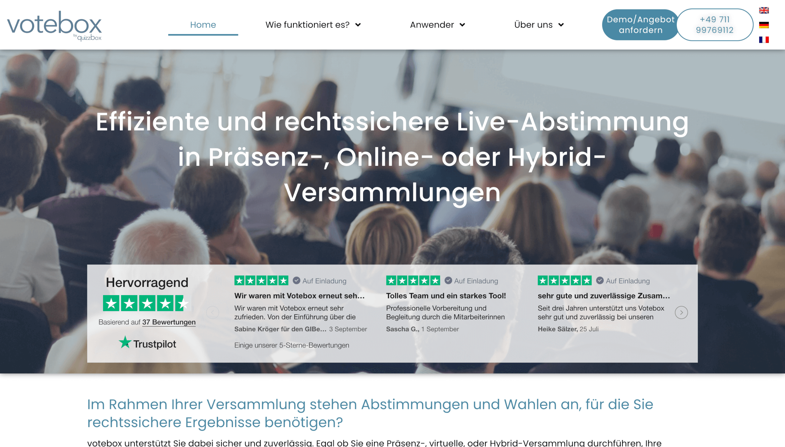 Digitale Wahlen votebox