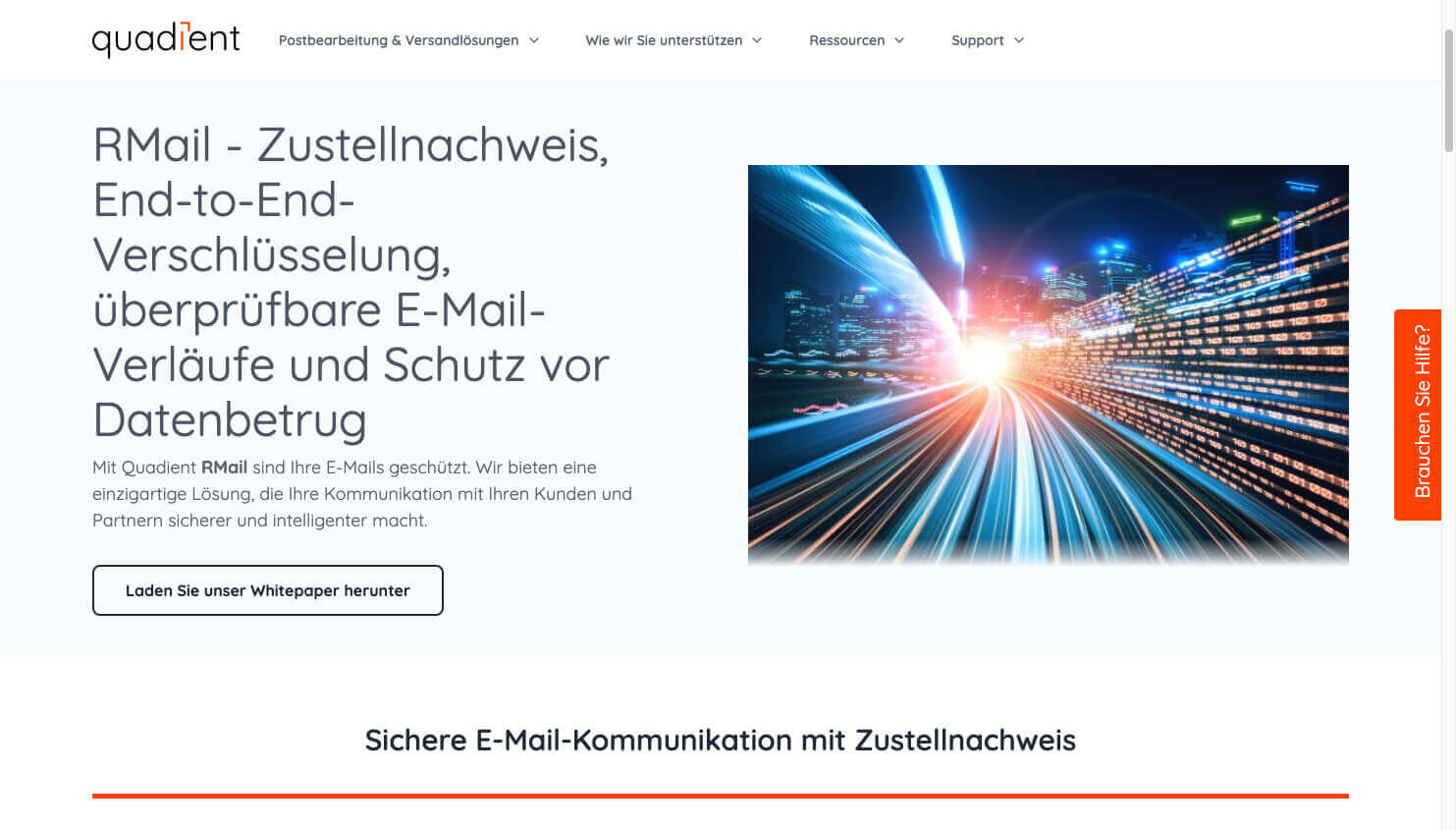 E Mail Sicherheit Quadient Mail Related Solutions Website 1