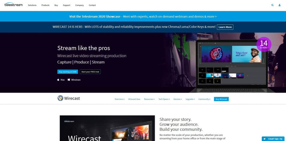 beste live streaming software kostenlos wirecast