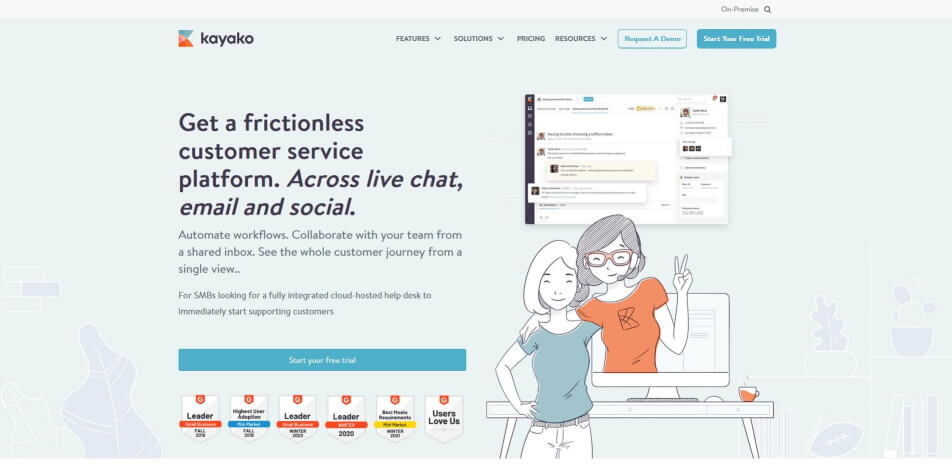 live chat software kayako