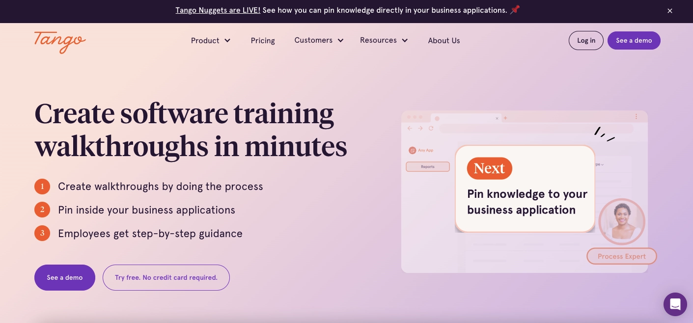 Interaktive Anleitung erstellen Tool Tango
