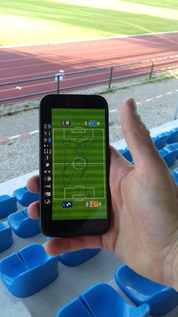 Fussballtrainer App tactical pad tribuene 1 