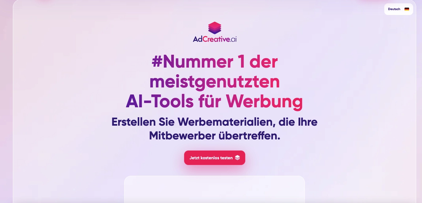 KI im Marketing Tool AdCreative