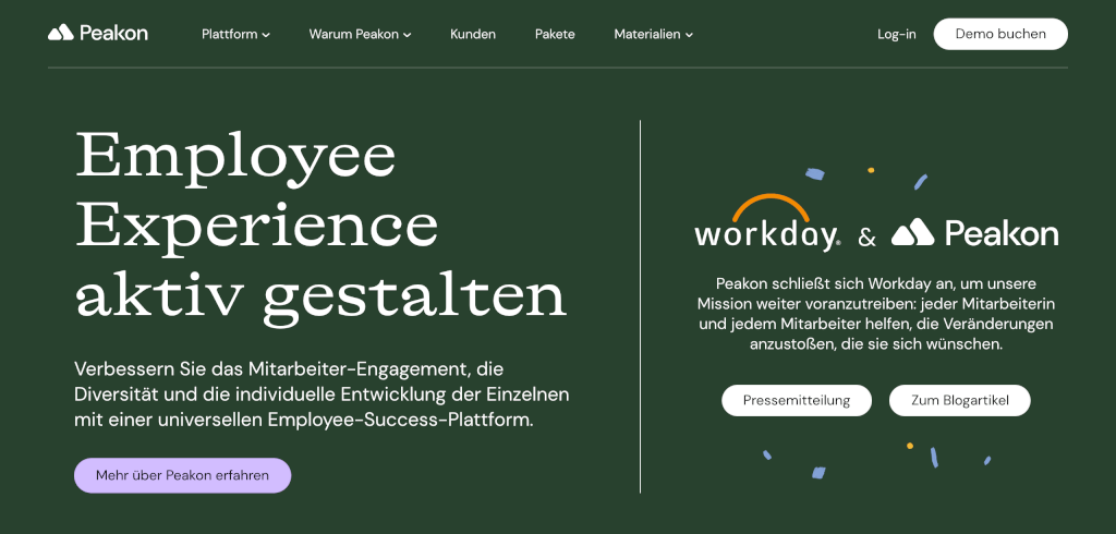 Mitarbeiter Zufriedenheit Tool Peakon