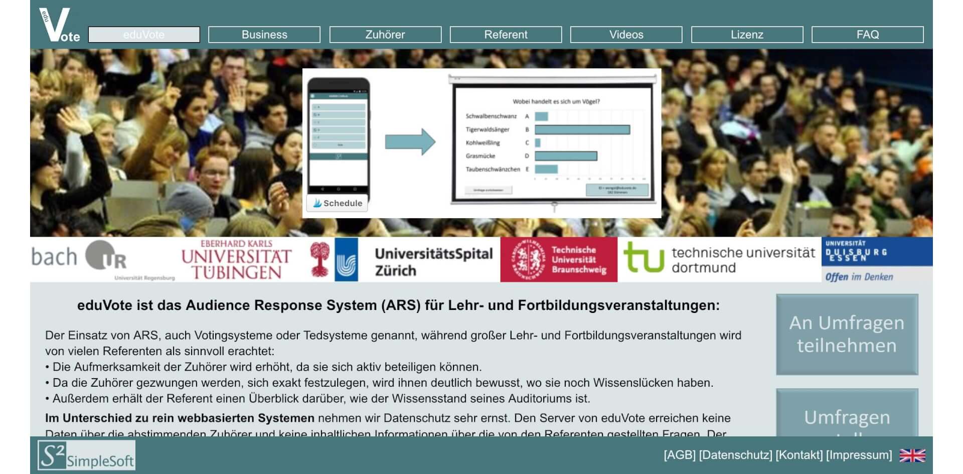 eduVote Interaktiver Vortrag Studenten JSS Digital 1 