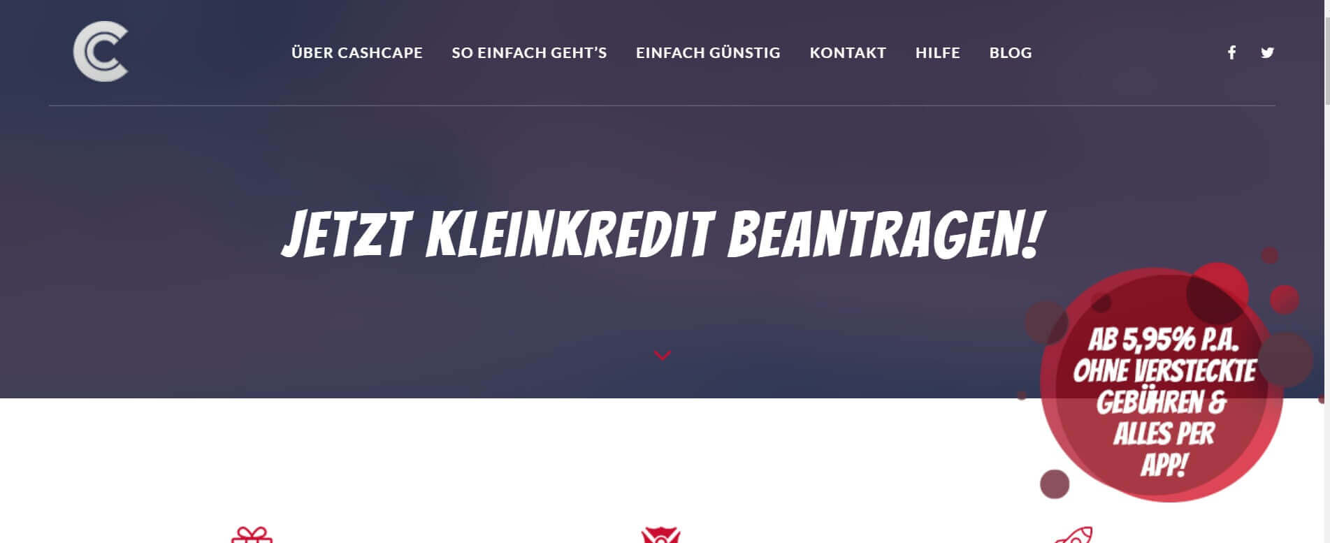 Kleinkredit online CashCape