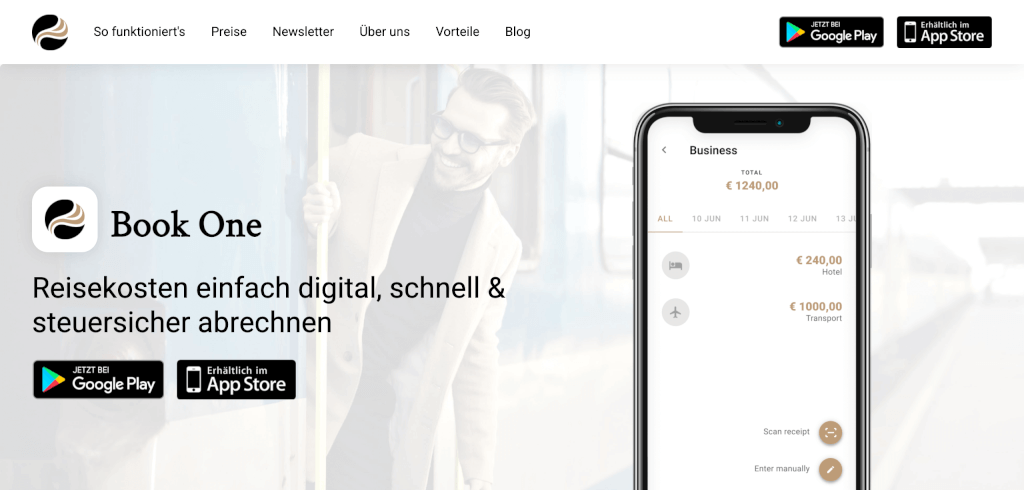 Reisekostenabrechnung digitalisieren Book One 1