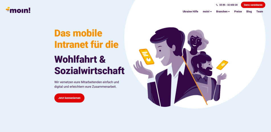 digitale mitarbeiterzeitung digitale mitarbeiterzeitschrift mitarbeiterzeitung digital moin App