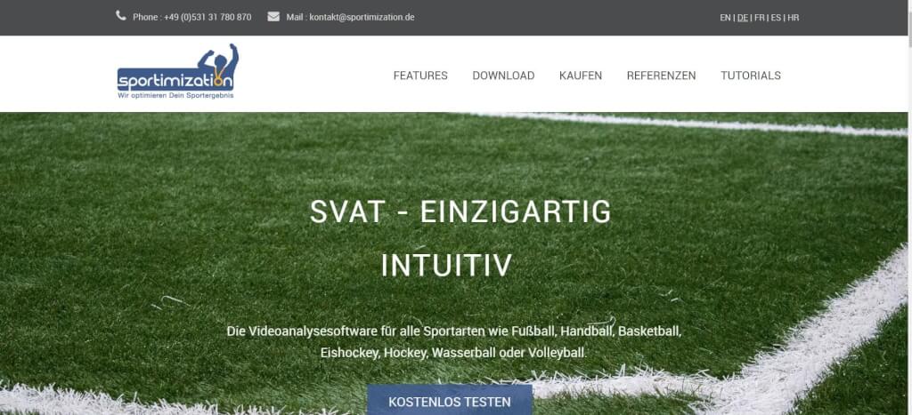 Videoanalysesoftware Fussball sportimization
