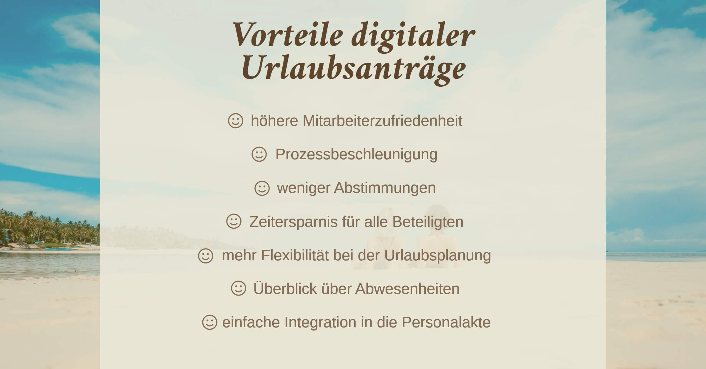 Digitaler Urlaubsantrag Vorteile